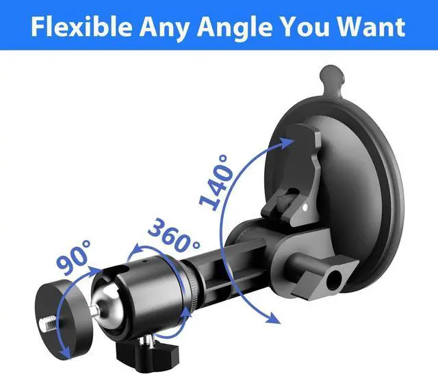 Alt view image 6 of 7 - Suction Cup Mirror Phone Holder with Light, Travel Wall Phone Camera Mount for Makeup Content Creator Essentials, Mirror Tripod for Bathroom Kitchen Compatile with All Smooth Surface