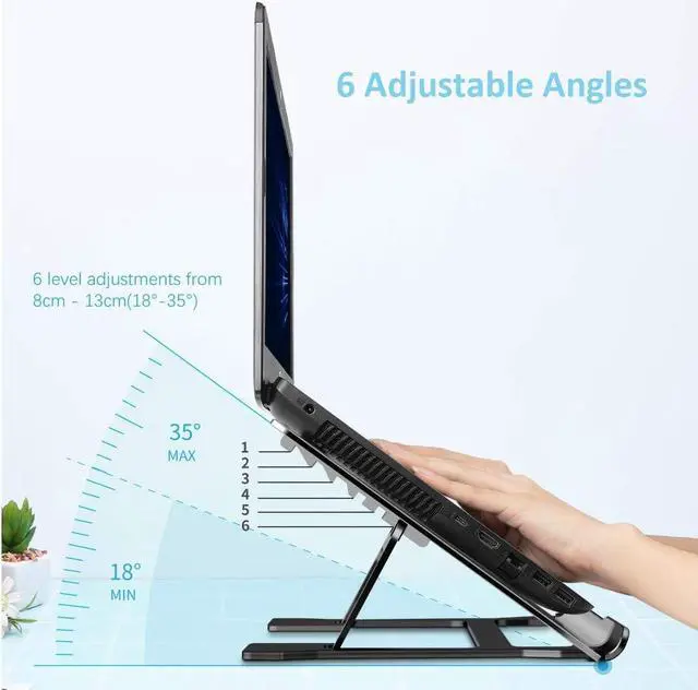 Alt view image 4 of 7 - Adjustable Drawing Tablet Stand Drawing Pen Display Aluminum Ventilated Stand Holder for Wacom One, Cintiq 13/16, XP-Pen Artist 12/13.3/15.6 and Huion Kamvas 12/13/15.6
