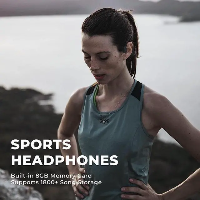 Alt view image 7 of 7 - BEARTAIN Swimming Headphones, Bone Conduction Headphones IP68 Waterproof Wireless Bluetooth 5.3 Earphones Open Ear Sports Headset Built-in 32GB Memory with MP3 Player for Swimming,Running,Hiking