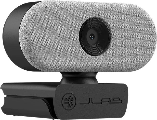 Alt view image 3 of 4 - JLab Go Cam USB HD Webcam, White, 1080P/30 FPS, 2.1 Megapixels, Minimalist Portable Set-up, Omni-Directional Microphone, Compatible with PC, Mac and Chromebook