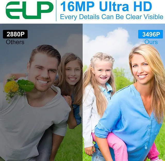 Alt view image 2 of 7 - ELP 16mp Wide Angle USB Camera for Computer 180degree Fisheye Lens Webcam Board Mini UVC USB2.0 4K Video Lightburn Camera Module,with 3.3ft/1m Cable for Laptop, PC, Raspberry Pi, Jetson Nano