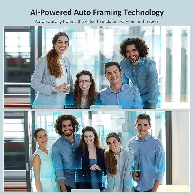 Alt view image 3 of 7 - Zoom Certified, NexiGo N970P 4K Webcam, Onboard Flash Memory, Al-Powered Auto-Framing, Adjutable Field of View, Sony Sensor, Dual AI Noise-Cancelling Mics, Works with Teams/Zoom/Webex/Google