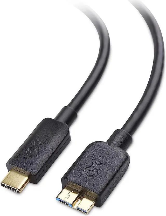 Main image of Cable Matters USB C to Micro USB 3.0 Cable 3.3 ft with 10 Gbps Data Transfer (USB C to Micro B 3.0, USB C Hard Drive Cable) in Black