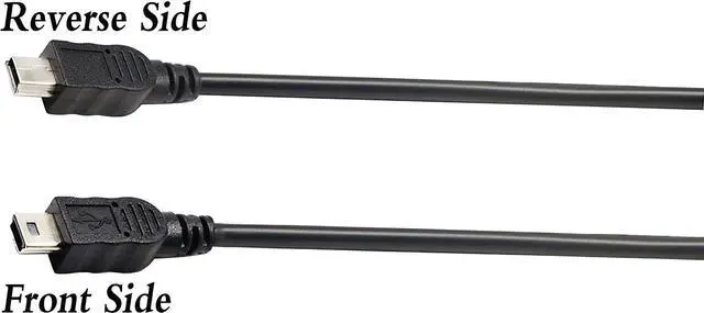 Alt view image 4 of 6 - z (2-Pack) USB 2.0 Mini B Male Extender Cable, 90 Degree Right & Left Angled USB 2.0 Mini B Male to Male Extension Cable Data Sync and Charging Cable for Laptop & Tablet & Mobile Phone (28CM)