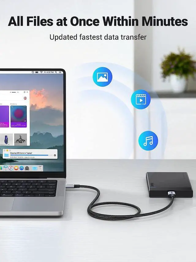 Alt view image 4 of 7 - U USB 3.1 Micro B Cable USB C to Micro B Data Sync and Charging Cord, Compatible with External Hard Drives, Expansion Portable, WD Elements Drive, WD My Passport Portable, Galaxy S5, 10ft