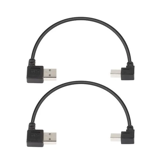 Alt view image 6 of 6 - 90 Degree USB 2.0 Type A to B Cable, 1ft Left Angle Right Angle Printer Scanner Cable