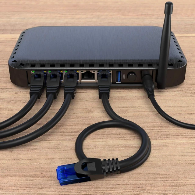 Alt view image 5 of 7 - KabelDirekt Network Cable 10Gbps 10x50ft, Black