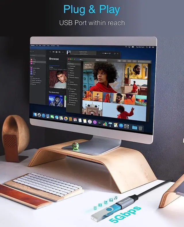 Alt view image 5 of 7 - B USB 3.0 Extension Cable (6FT/2M, Active, 5 Gbps, Type A Male to Female Adapter Cord) - Long USB Repeater Extender for VR Headset, Printer, Hard Drive, Flash Drive, Keyboard, Mouse, Xbox