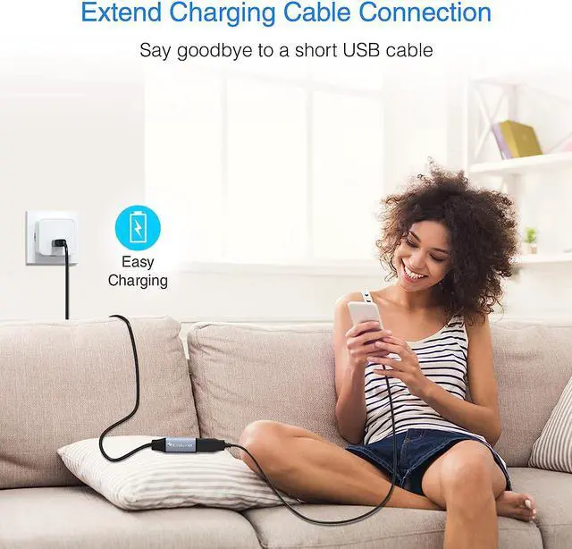 Alt view image 6 of 7 - B USB 3.0 Extension Cable (6FT/2M, Active, 5 Gbps, Type A Male to Female Adapter Cord) - Long USB Repeater Extender for VR Headset, Printer, Hard Drive, Flash Drive, Keyboard, Mouse, Xbox