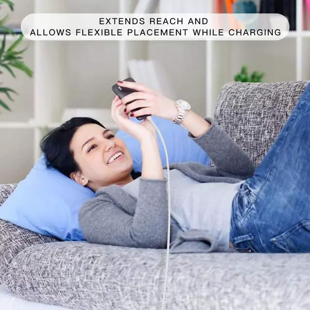 Alt view image 7 of 7 - Long USB Type C Charger Cable 10ft 2Pack Charging Cord for Samsung Galaxy S20 S21 Plus Ultra FE 5G A10E A11 A71 A20 A72 A12 A13 A52 A53 A23,Note10,S20Plus,Nokia 7.2 6.2 8.3 8-V,Fast Charge Power Wire