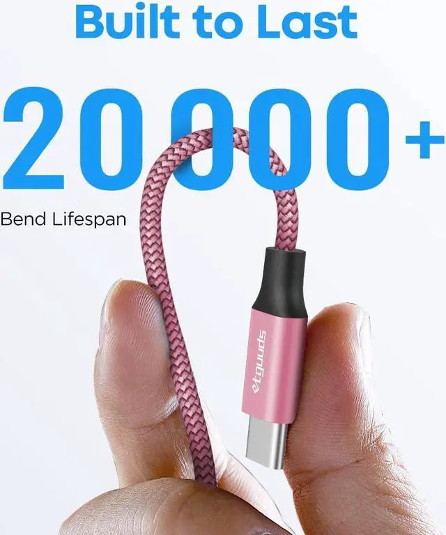 Alt view image 6 of 7 - etguuds Color USB C Cable 6ft, 5-Pack USB to USB C Cable 3A Fast Charging Type C Cable Braided Data Cord for Samsung Galaxy S23 S22 S21 S20 S10 A23 Note 10 20, Tab A8 A7 S6 S7, Pixel LG Moto