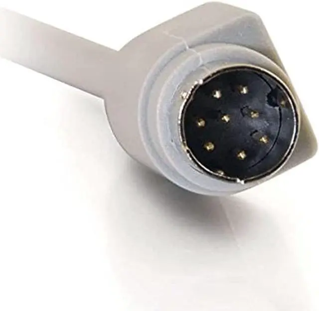 Alt view image 3 of 4 - C2G/Cables To Go Legrand - C2G 8 Pin Mini DIN, RS232 Serial Cable, Beige Mini DIN Male to Male Cable, 10 Foot Mini DIN Plug, 1 Count, C2G 02318