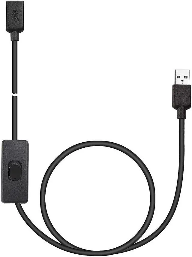 Alt view image 3 of 7 - Cable Matters 2 Pack USB On Off Switch 3 ft Support Data and Power, Short USB Extension Cable with On Off Switch (USB Power Switch)