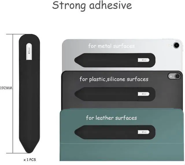 Alt view image 6 of 6 - Pencil Holder Compatible with Apple Pencil 2nd Generation and 1st Gen Elastic Pencil Pouch Accessories Design for iPad and Stylus (Black)