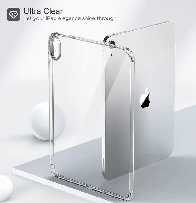 Alt view image 6 of 7 - Clear Case for iPad (A16) 11th Generation 2025 11-inch/10th Generation 2022 10.9 inch Lightweight Soft TPU Anti-Scratch Ultra Transparent Tablet Back Cover Shockproof Impact Resistant Clear