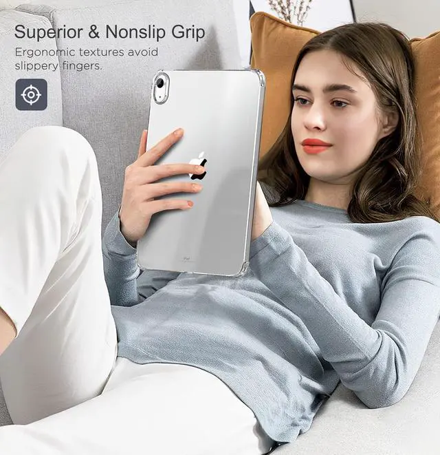 Alt view image 7 of 7 - Clear Case for iPad (A16) 11th Generation 2025 11-inch/10th Generation 2022 10.9 inch Lightweight Soft TPU Anti-Scratch Ultra Transparent Tablet Back Cover Shockproof Impact Resistant Clear