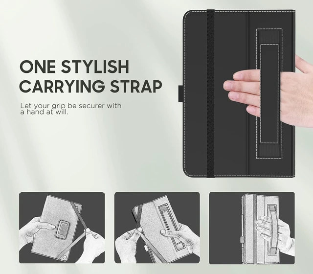 Alt view image 7 of 7 - Case Fits Kindle Fire HD 8 & 8 Plus Tablet 8 Black