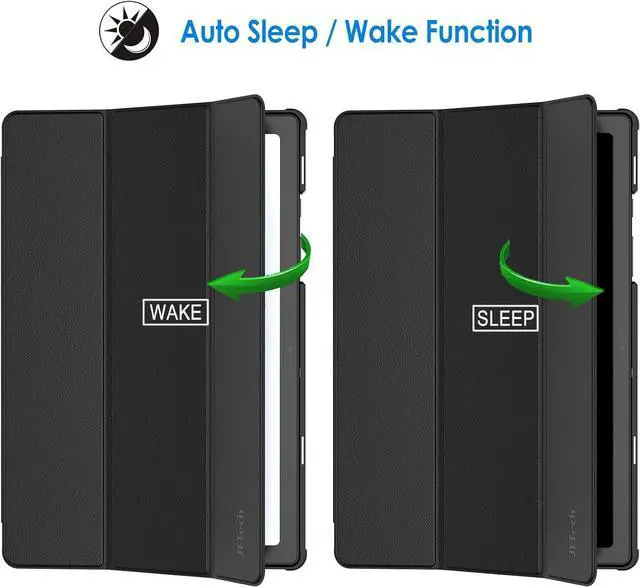 Alt view image 4 of 7 - Case for  Galaxy Tab A8 10.5-Inch 2022 (SM-X200/X205/X207) Slim Lightweight Stand Protective Tablet Cover with Auto Wake/Sleep (Black)