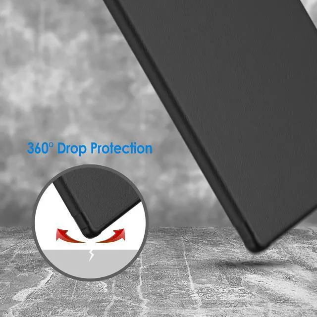 Alt view image 6 of 7 - Case for  Galaxy Tab A8 10.5-Inch 2022 (SM-X200/X205/X207) Slim Lightweight Stand Protective Tablet Cover with Auto Wake/Sleep (Black)