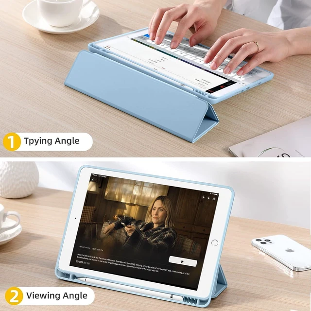 Alt view image 6 of 7 - for iPad 9th/8th/7th Generation Case 10.2 Inch Sky Blue