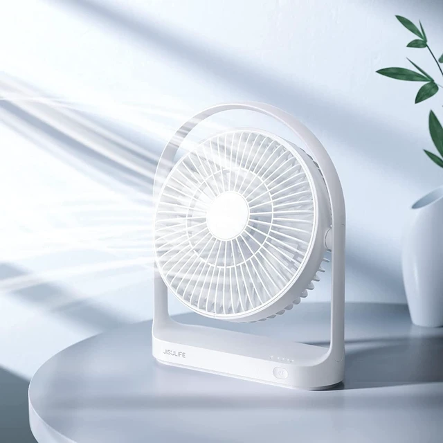 Main image of JISULIFE Desk Fan, 4000mAh USB Rechargeable Electric Table Fan