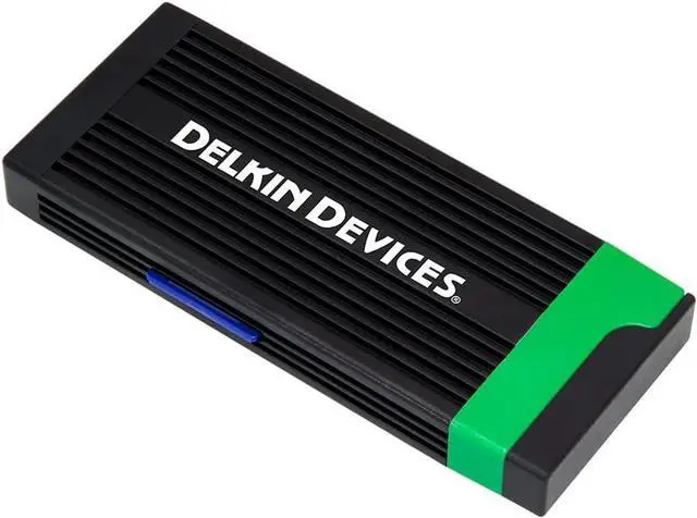 Alt view image 2 of 4 - Devices USB 3.2 CFexpress Type B & SD UHS-II Memory Card Reader, 10Gbps Data Transfer, Compact Design with Built-in Card Storage, Mac & Windows Compatible (DDREADER-56)