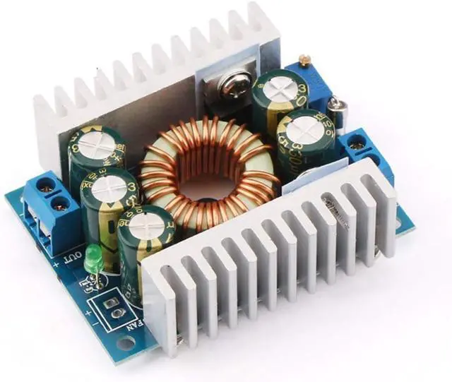Alt view image 6 of 6 - DC Car Power Supply Voltage Regulator Buck Converter 8A/100W 12A Max DC 5-40V to 1.2-36V Step Down Volt Convert Module DC-DC Power Module Buck Module High Power Low Ripple 12A Adjustable 95%