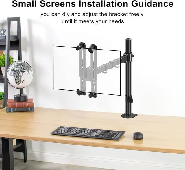 Alt view image 4 of 7 - suptek Universal VESA Mount Bracket Adapter Monitor Arm Mounting Kit for Screen 17 to 27 inch