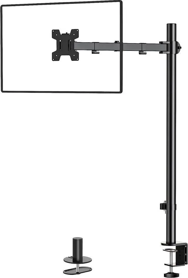 Main image of W Monitor Arm Mount for Desk, Single Extra Tall VESA Computer Desk Mount, Monitor Bracket Mount Stand Single, up to 32 inch, 22 lbs (M001XL), Black