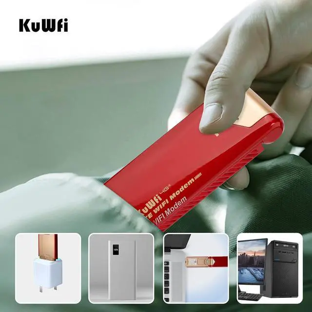 Alt view image 6 of 7 - KuWFi 4G LTE USB Modem Dongle and 2GB Prepaid 4G LTE SIM Card