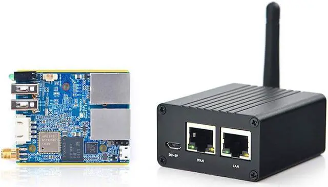 Main image of NanoPi R1 Allwinner RAM 1GB H3 Dual Ethernet Port, Wifi & BT, onboard eMMC with USB & Serial Port for loT