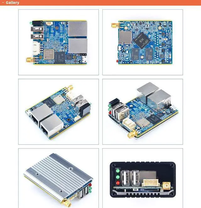 Alt view image 6 of 7 - NanoPi R1 Allwinner RAM 1GB H3 Dual Ethernet Port, Wifi & BT, onboard eMMC with USB & Serial Port for loT