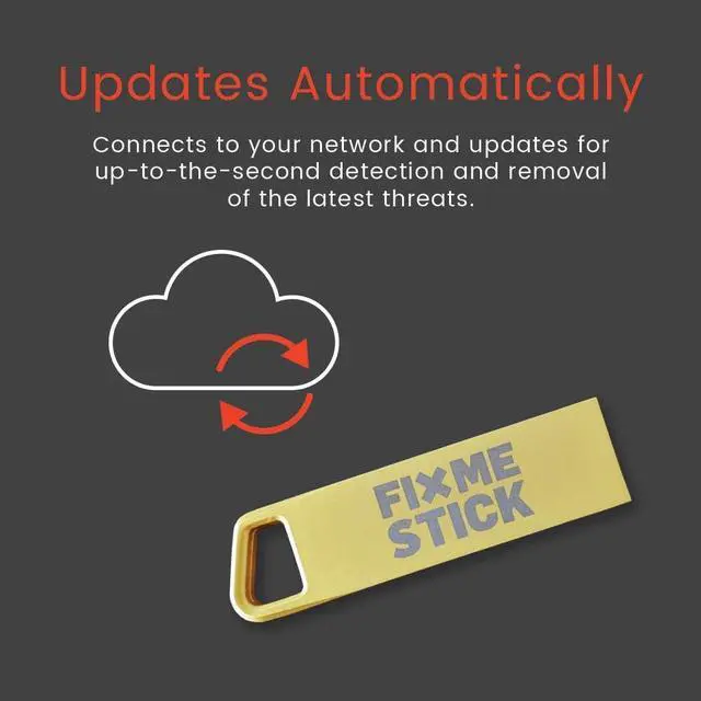 Alt view image 7 of 7 - FixMeStick Gold Computer Virus Removal Stick for Windows PCs - Unlimited Use on Up to 5 Laptops or Desktops for 2 Years - Works with Your Antivirus