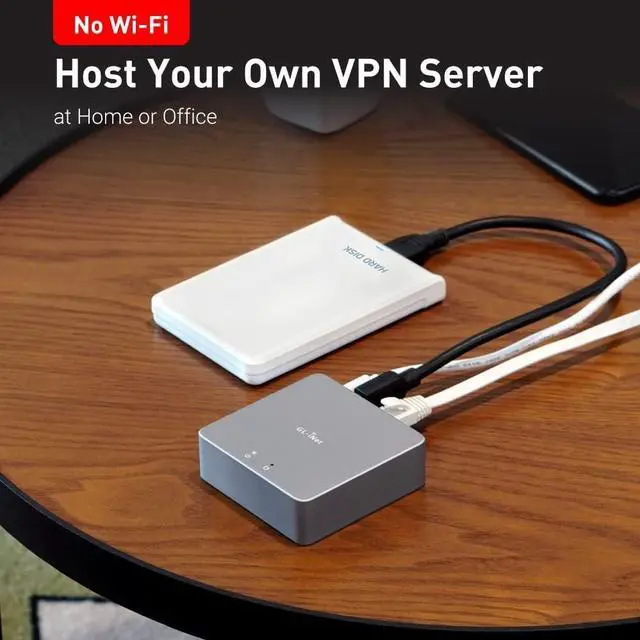 Alt view image 3 of 7 - GL.iNet MT2500A (Brume 2) Mini VPN Security Gateway for Home Office and Remote Work-VPN Server&Client for Home and Office, VPN Cascading, Internet Security, 2.5G WAN, NO Wi-Fi* (Aluminium Alloy Case)