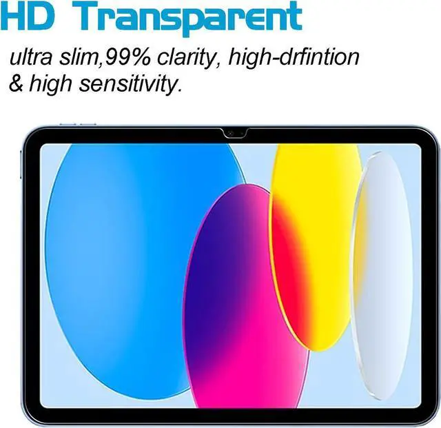 Alt view image 5 of 7 - 2 Pack Screen Protector for iPad A16 11th/10th Generation (2025/2022 Model) Bubble Free Tempered Glass Film Easy Installation