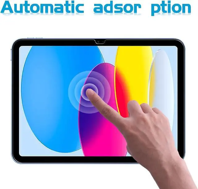 Alt view image 3 of 7 - 2 Pack Screen Protector for iPad A16 11th/10th Generation (2025/2022 Model) Bubble Free Tempered Glass Film Easy Installation