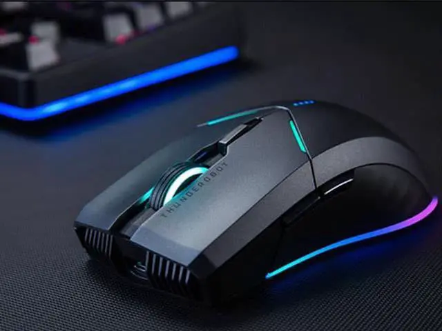 Alt view image 6 of 6 - ThundeRobot ML701 Wireless Gaming Mouse, Rechargeable Computer Gaming Mouse 5 Adjustable DP, 7 Color Light, 500Hz Polling Rate Gamer Mouse