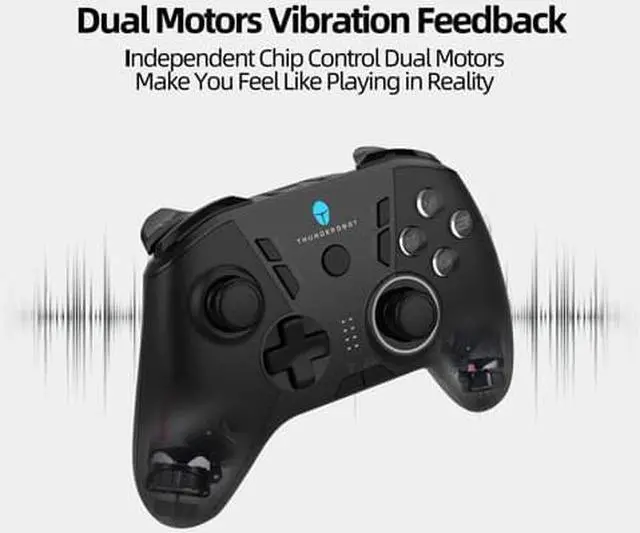 Alt view image 6 of 6 - ThundeRobot G50 Wireless Gaming Controller,Gamepad USB PC Joystick Gamepad with Customized Buttons, Dual Vibration Motors, Ergonomic Laptop Game Controller for PC with Windows Vista/7/8/8.1/10