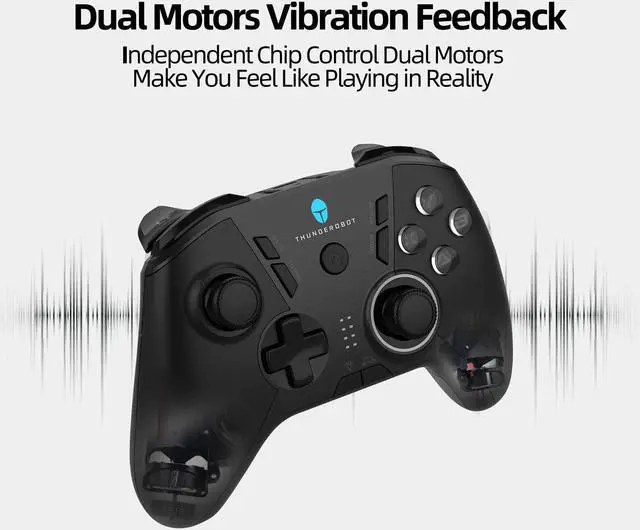 Alt view image 3 of 6 - ThundeRobot Wired Gaming Controller,Gamepad G50 USB Wired PC Joystick Gamepad with Customized Buttons, Dual Vibration Motors, Ergonomic Laptop Game Controller for PC with Windows Vista/7/8/8.1/10