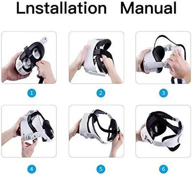 Alt view image 2 of 7 - SINREGeek Best Elite Strap for Oculus Quest 2, Adjustable Halo Strap for Oculus Quest 2, Replacement Oculus Quest 2 Head Strap for Enhanced Support Fits The Official Quest 2 Carrying Case