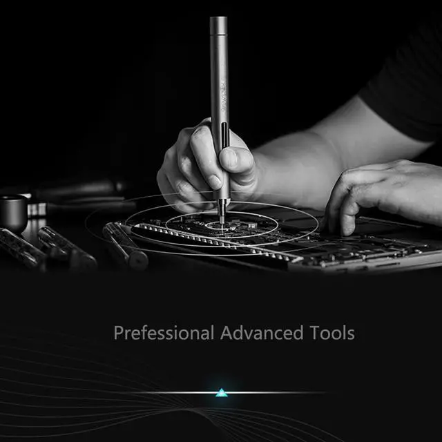 Alt view image 2 of 7 - Mini Electric Screwdriver, 3 LED Lights, Rechargeable Screwdriver Powered Cordless Electric Screwdriver Set with 56 Screw Bits, USB Charging Cable and Magnetizer
