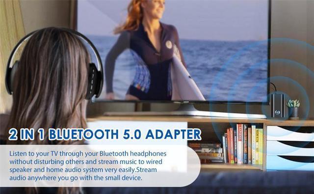 Adaptador bluetooth 5.0 Smart TV 2 en 1