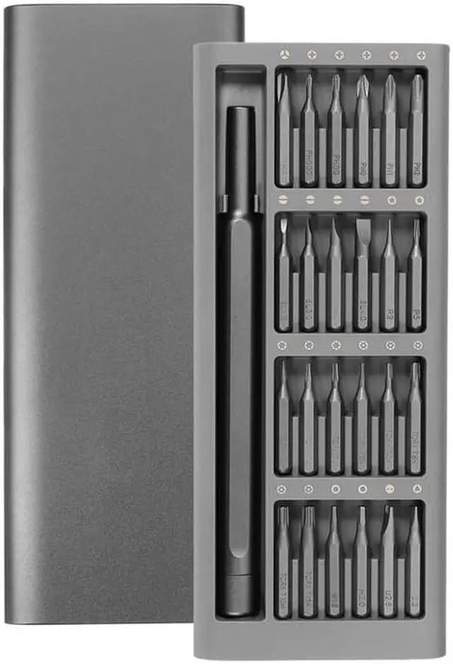 Alt view image 8 of 14 - 24 in 1 Multi-purpose Precision Screwdriver Set Aluminium S2 Steel Repair Tools