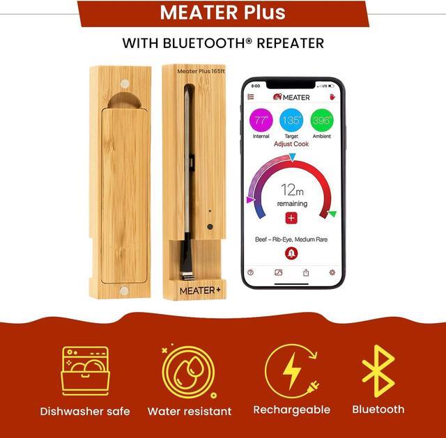 MEATER+ 165ft Long Range Smart Wireless Meat Thermometer for The Oven, Grill, Kitchen, BBQ Rotisserie with Bluetooth and WiFi Digital  Connectivity