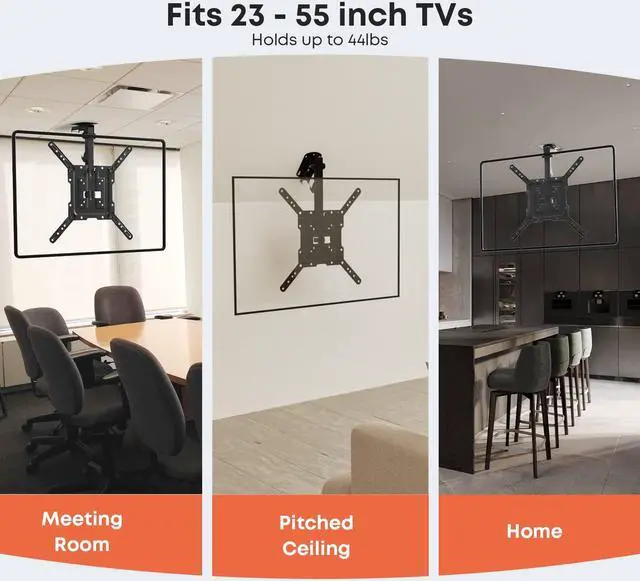 Alt view image 2 of 7 - PUTORSEN Folding TV Ceiling Mount