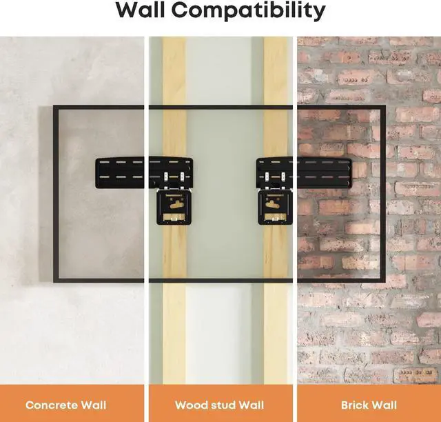 Alt view image 6 of 7 - PUTORSEN Ultra Slim TV Mount Slim Fit Wall Mount