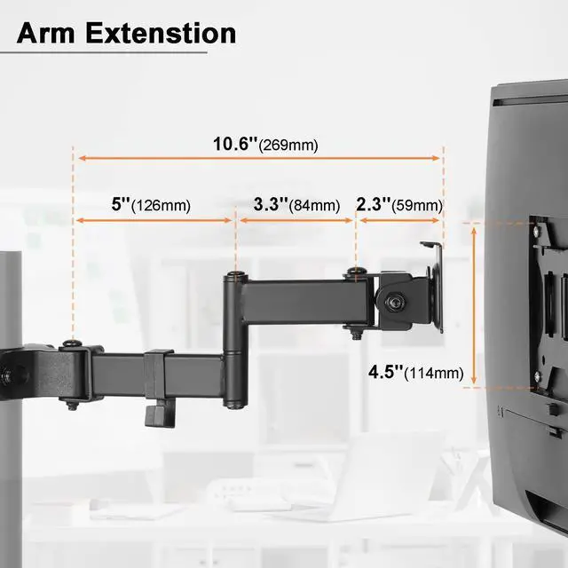 Alt view image 5 of 7 - PUTORSEN Universal VESA Pole Mount