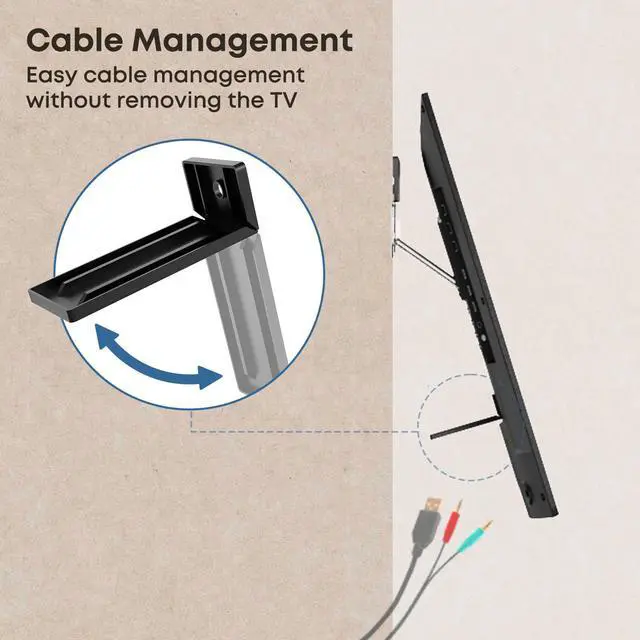 Alt view image 5 of 7 - PUTORSEN Ultra Slim TV Wall Mount Bracket Suitable for 37-80 Micro-Gap Flat 165lbs Max VESA 600x400mm Compatible with Designed for Samsung Frame TVs (2021-2023) Profile