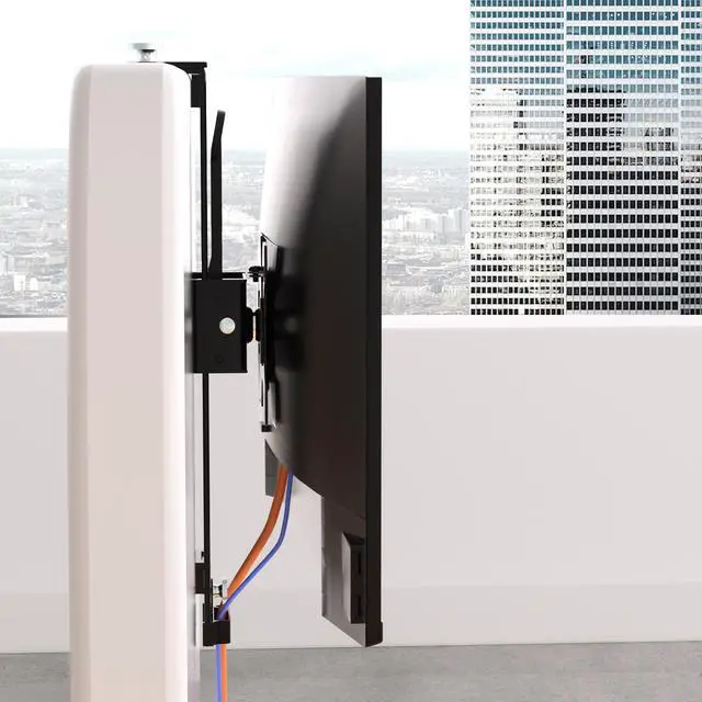 Alt view image 7 of 7 - PUTORSEN 13-35" Office Cubicle Monitor Mount, height-adjustable VESA mount, work cubicle wall mount, supports up to 12 kg, black