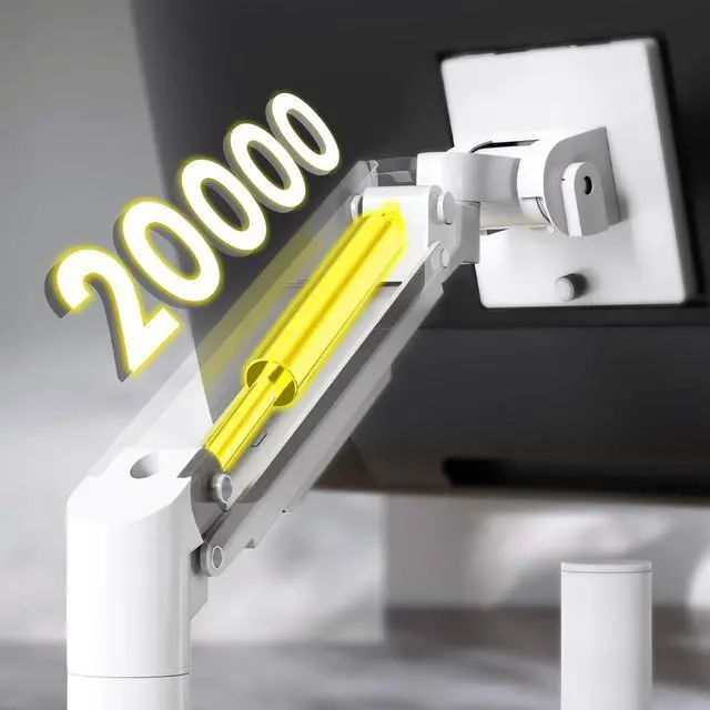 Alt view image 4 of 7 - PUTORSEN 17-49Premium Aluminum Heavy Duty Dual Monitor Arm for Ultrawide Screens up to 44lbs